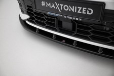 Maxton Design Frontlippe V.1 passend für VW Golf GTI / GTE / R-Line Mk8 FL schwa