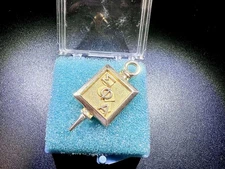 Fraternal LGB 10K Yellow Gold(Marked) 5.39g** Vintage Engraved Pin