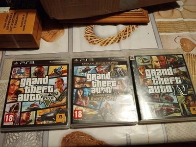 Lot Grand Theft Auto IV, V, Et Liberty City (Sony PlayStation 3) Ps3 Gta - Photo 1/4