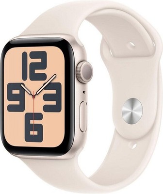 APPLE Watch SE GPS 44mm Starlight Aluminium Case with Starlight Sport Band - M/L
