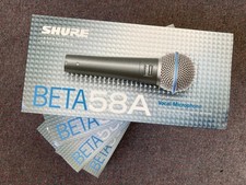 Shure BETA 58A Supercardioid Dynamic Vocal Microphone - New in Box