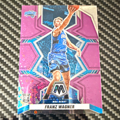 Mosaic 2021-22 NBA Debut RC Franz Wagner Magic #267 Purple Disco Fast Break /50