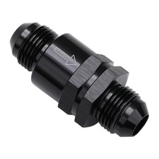 Non Return One Way Inline Check Valve Fitting Aluminum Black 8AN