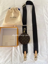 Louis Vuitton LV Monogram Round Pouch Keychain Bag Charm W/Dust bag
