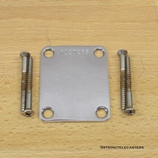 Fender Custom Shop 1963 Stratocaster Relic Neck Plate Chrome Strat Tele Plate