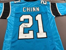 Jeremy Chinn Autographed Signed XL Custom Panthers Jersey-Beckett Witnessed