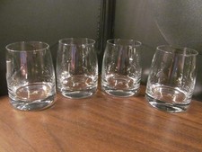 4 x vintage LAN CHILE AIRLINE first class rocks glass set lot Latam