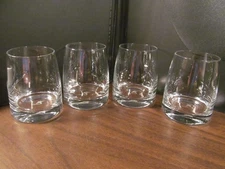 4 x vintage LAN CHILE AIRLINE first class rocks glass set lot Latam