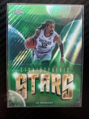 Topps Chrome Ja Morant Stratospheric Stars Grizzlies 12/99