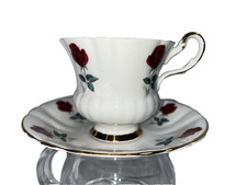 Royal Arden England Rose Roses Teacup Tea Cup & Saucer Porcelain Vintage