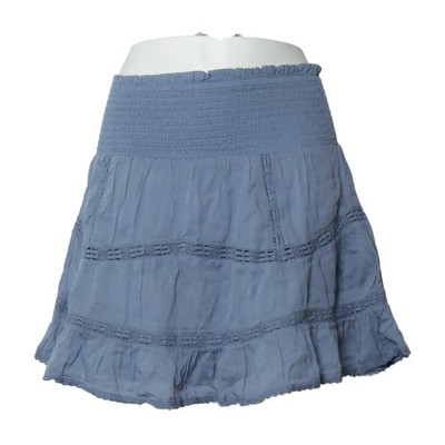 Neo Noir, Rock, Größe: 34, Robby S Voile Skirt, Blau, Baumwolle, Einfarbig #Xox