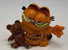 United Feature Bully Garfield mit Teddy I love my Teddy 4cm 1981