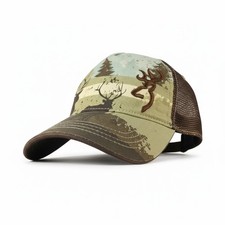 Browning Hat Mesh Back Hunting Cap Adjustable Deer Camo NWT baseball style