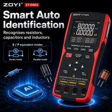 Handheld LCR ESR Meter 99999-Count + 18650 Lithium Battery Tester Single Kit