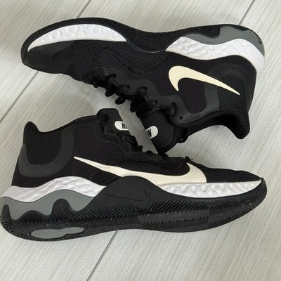 Nike Renew Elevate Basketball Shoes Black White Grey Mens 9.5 Training Sneakers