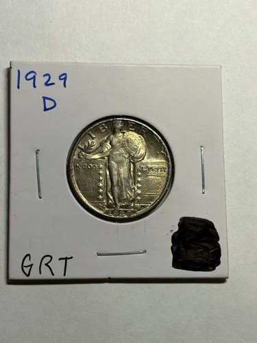 1929-D Standing Liberty Silver Quarter Choice BU UNC Great Strike