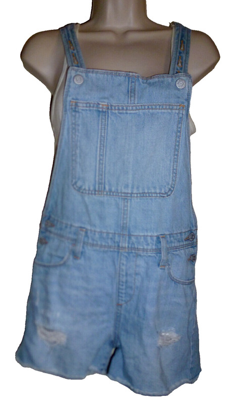 **OLD NAVY** Girl's Denim Overalls Shorts Size ((XL 14-16)) 100% Cotton