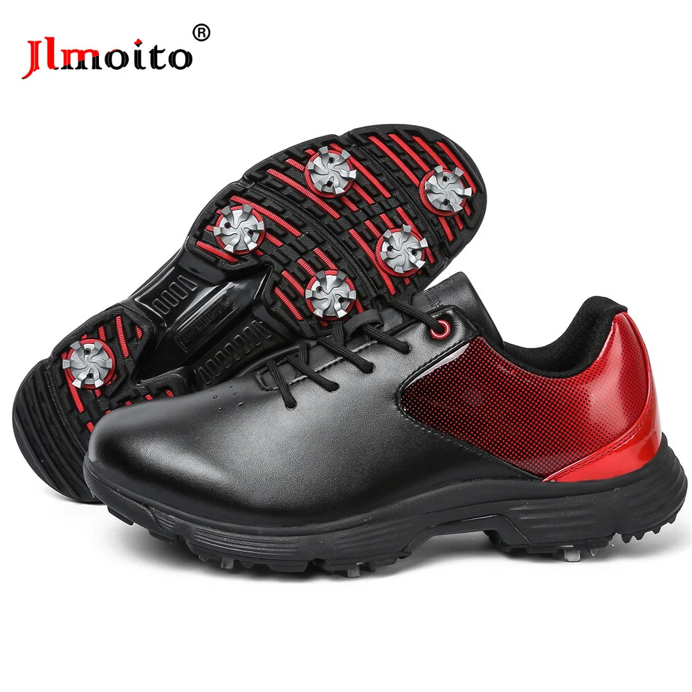 【新品未開封】Golfickers Nylon Training 上下 XL Men's Leather Golf Shoes Lace Up Non-slip Spikes Training