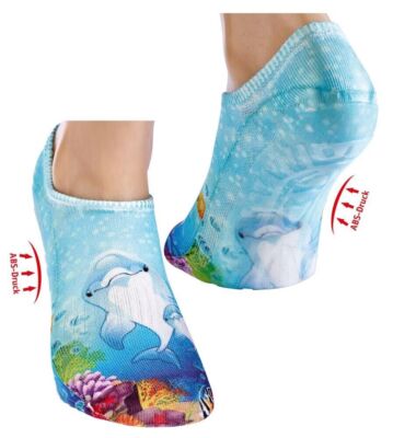 Strandsocken 31-34 Beach-Socks Beachsocken Spielplatzsocken ABS Sohle Poolsocken