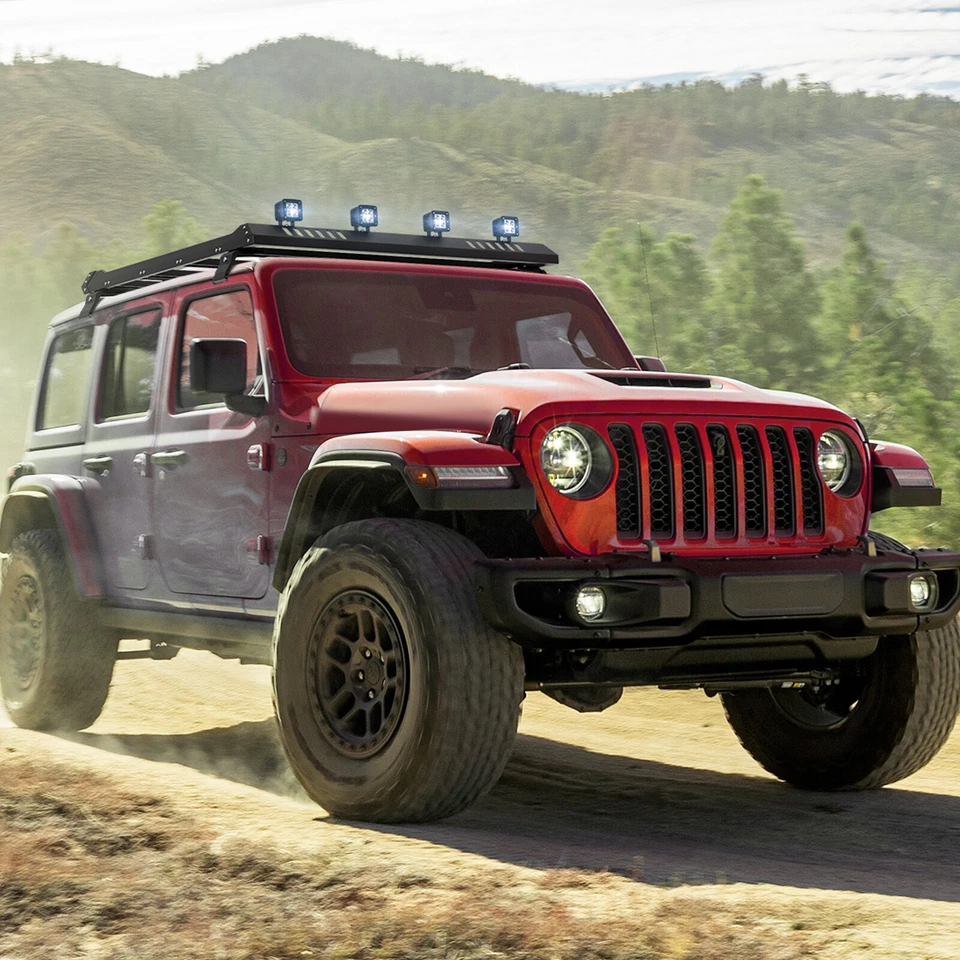 Roof Rack Cargo Basket For 07-24 Jeep Wrangler JK JL Unlimited &Gladiator JT 4DR Foto 4 de 4