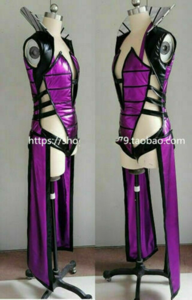 Mortal Kombat Sindel Women Purple Jumpsuit Party Carnival Halloween Cosplay Costume