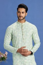 Indian Mens Designer Wedding Bollywood Party Wear Traditional Kurta Payjama