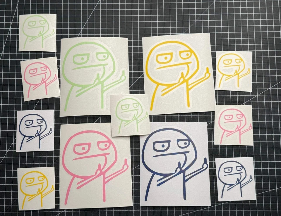 BEEEECREATION.DE Aufkleber / Sticker - Mittelfinger F*ck You - Auto / Motorrad / MTB