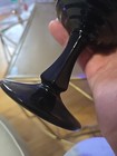 Set of 4 VTG Noritake Perspective Ebony Black Water Goblets Glasses 6.5" JJ#112 — photo 9