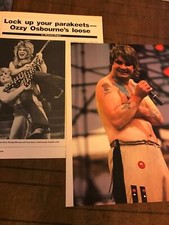 1983 VINTAGE 6PG PRINT ARTICLE/PHOTO OZZY OSBOURNES LOOSE LOCK UP YOUR PARAKEETS