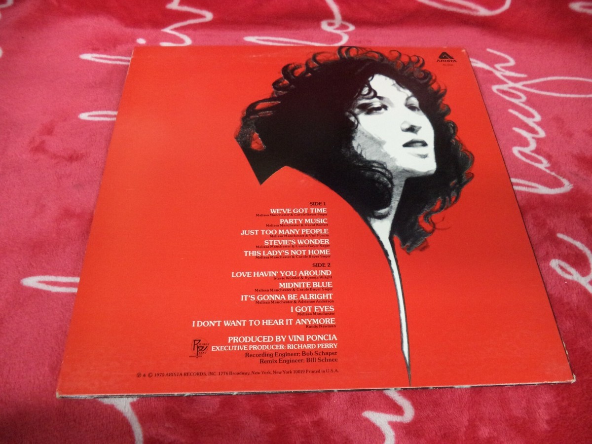 MELISSA MANCHESTER - MELISSA LP VINYL RECORD ALBUM | eBay