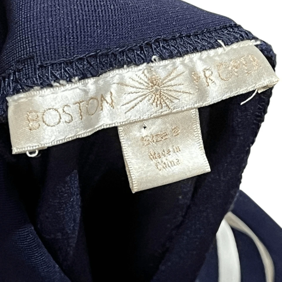 Falda lápiz Boston Proper azul marino, talla 2 Foto 4 de 4