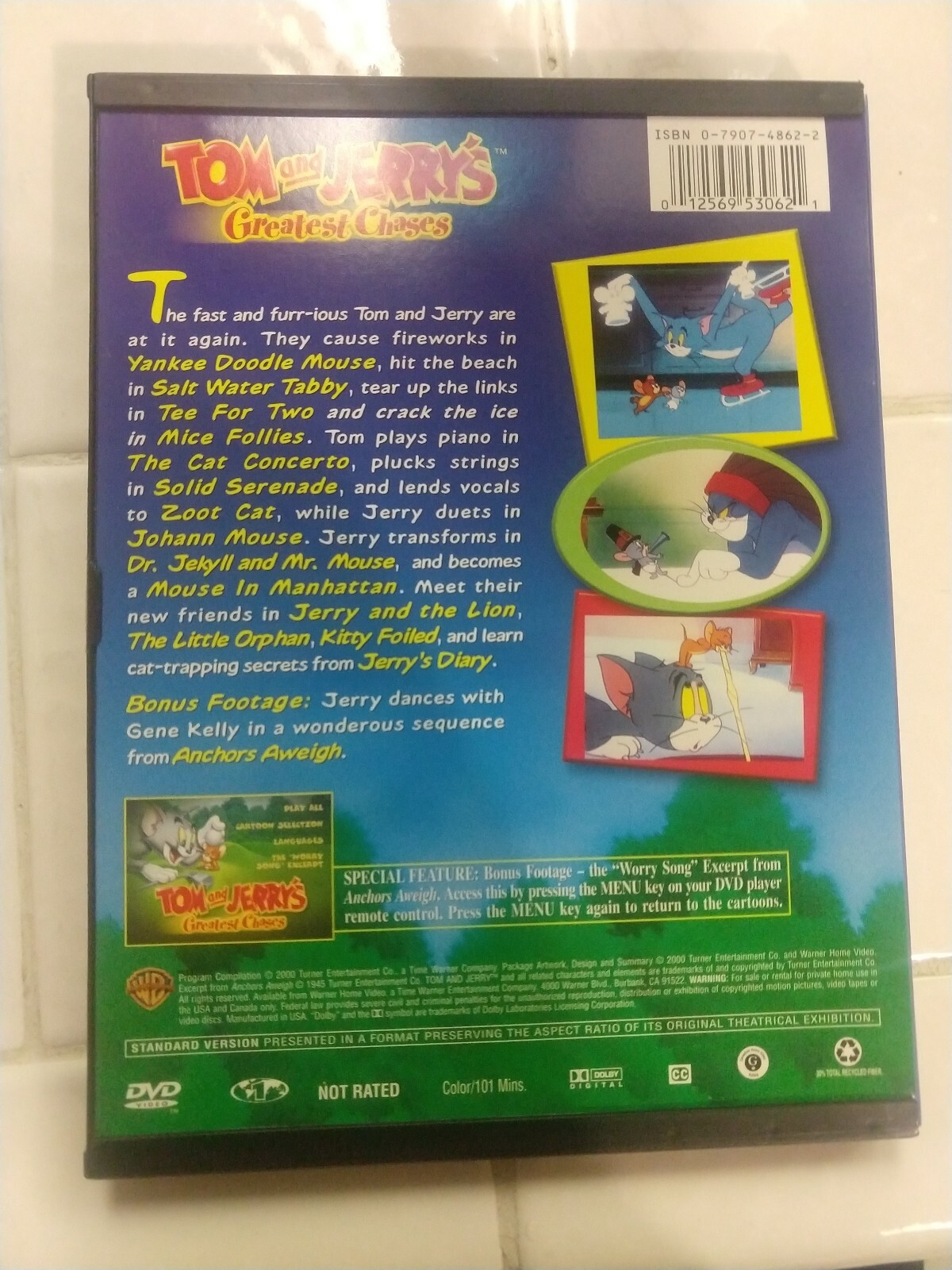 Tom And Jerry's Greatest Chase DVD Grelly USA