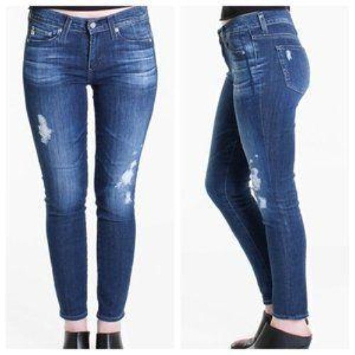Adriano Goldschmied The Beau Slouchy Skinny Jeans Women's 25 Distressed - Picture 1 of 7