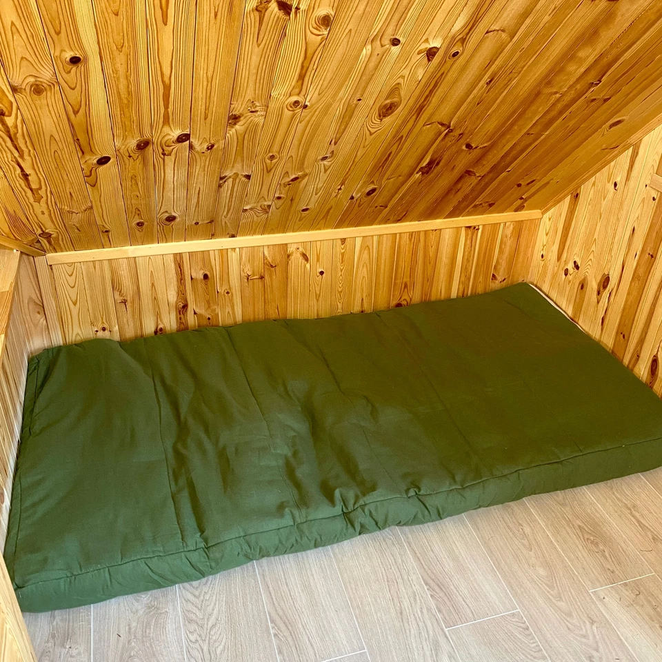 Funda Cojín Suelo Cáñamo Verde Foto 2 de 2