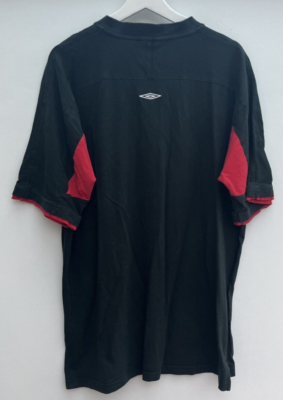 Vintage Manchester United Football Training Shirt Umbro Black