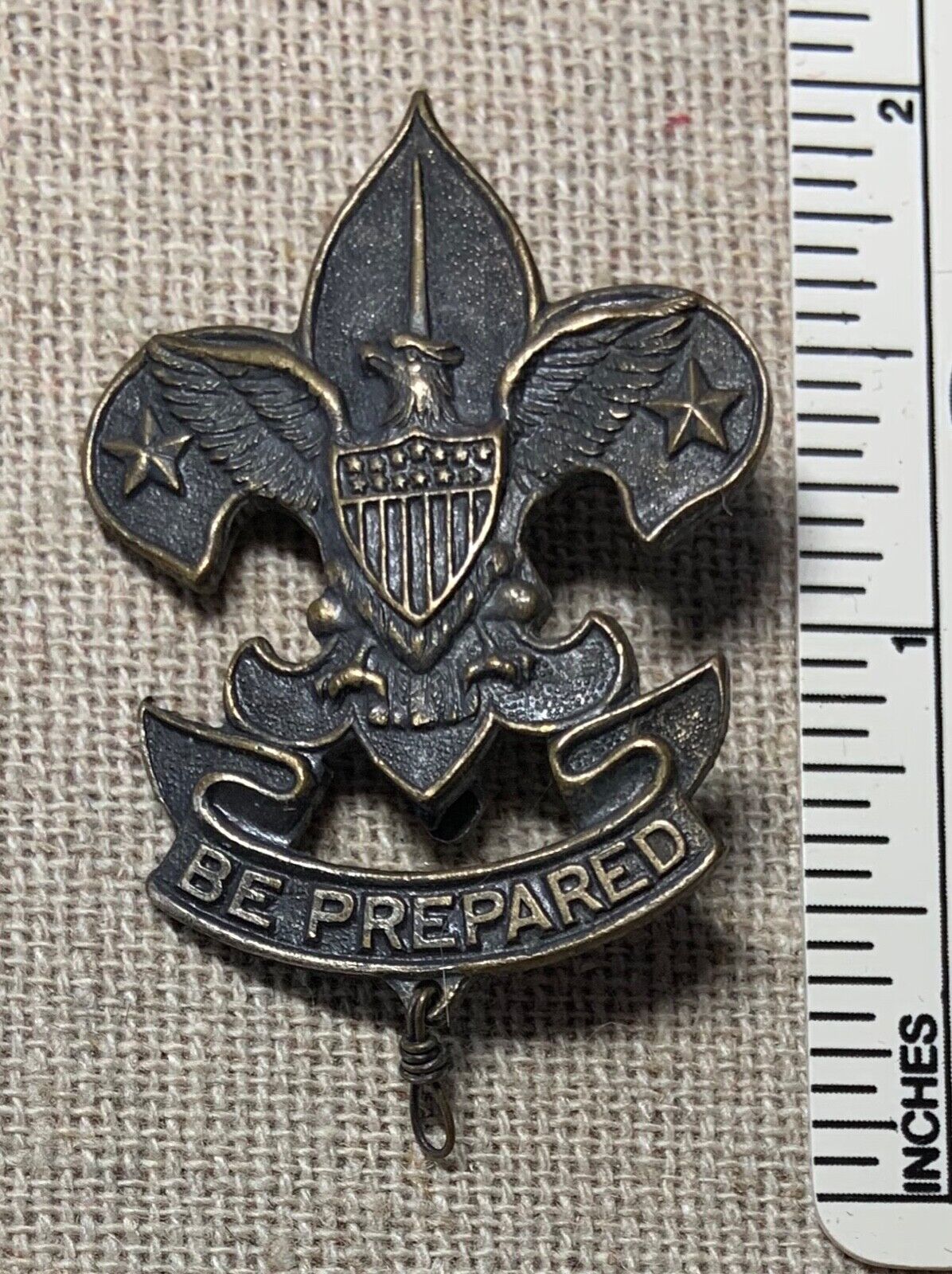 Early FIRST CLASS Boy Scouts of America Large Hat PIN BSA Uniform Sash Camp VTG