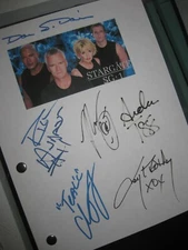 Stargate SG-1 Signed TV Script X6 Richard Dean Anderson Michael Shanks Judge RPT