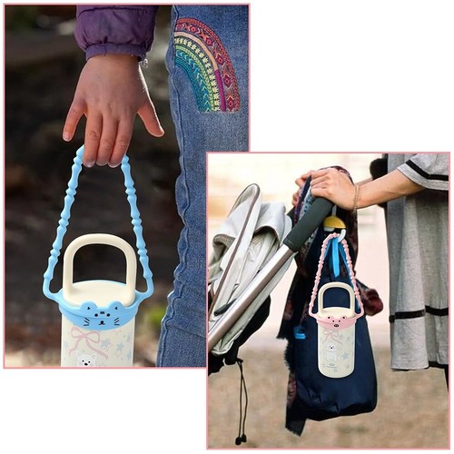 4pcs Animal Water Bottle Handles Silicone Bottle Slings Handle Straps for Cup - Picture 7 of 8