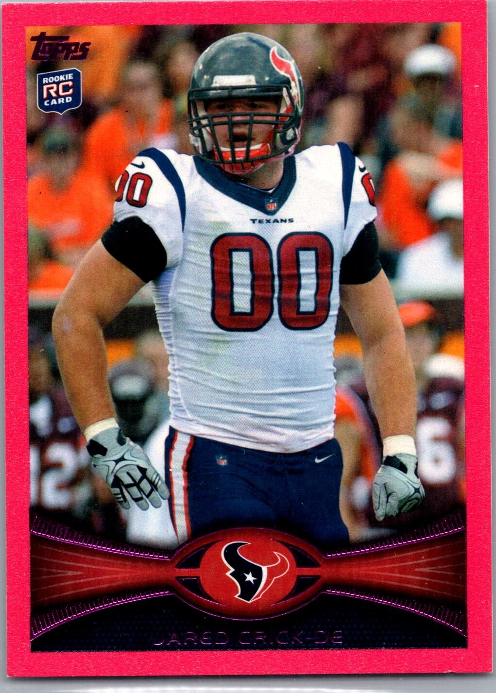 2012 Topps - #97 Jared Crick Pink Parallel /399 (RC)