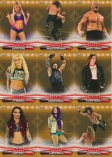 2019 Topps WWE RAW Wrestling BRONZE PARALLEL cards Pick From List