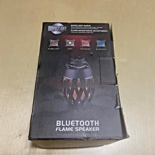 Flame Atmosphere Bluetooth Speaker Black with LED Light Indoor Outdoor Party