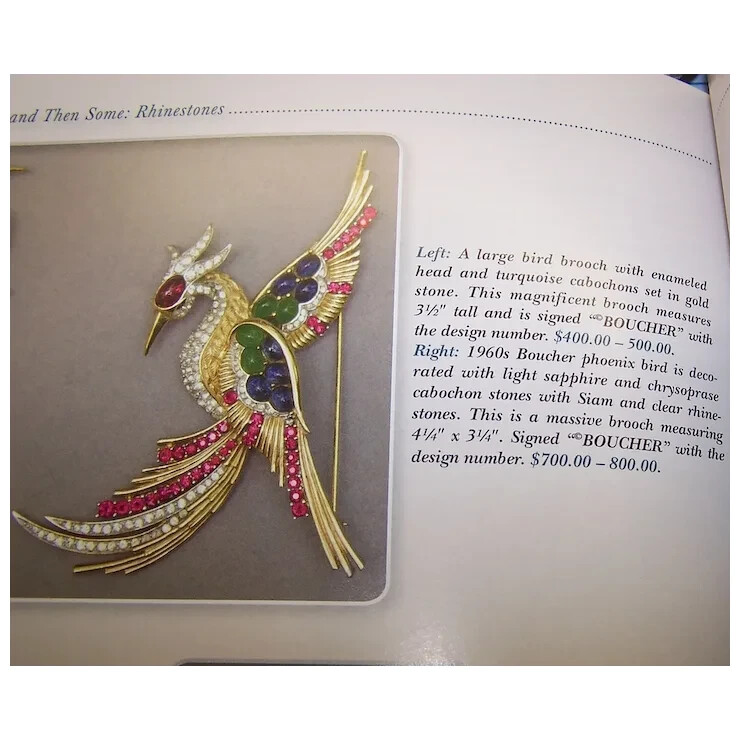 BOUCHER Unsigned Large Sapphire, Ruby, Chrysopras… - image 14