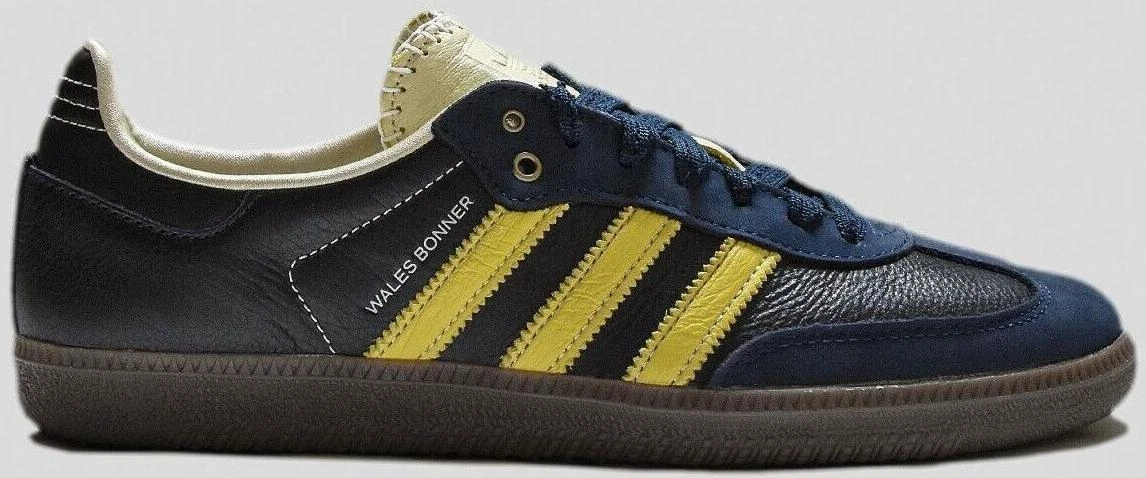 adidas Wales Bonner x Samba Collegiate Navy Yellow for Sale