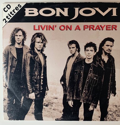 BON JOVI - LIVIN' ON A PRAYER - RARE FRENCH CD CARDSLEEVE 2 TRACKS
