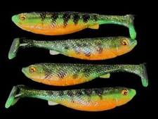 5”  Soft Plastic Paddle Tail Swim bait Fishing Lure in Custom Colors!