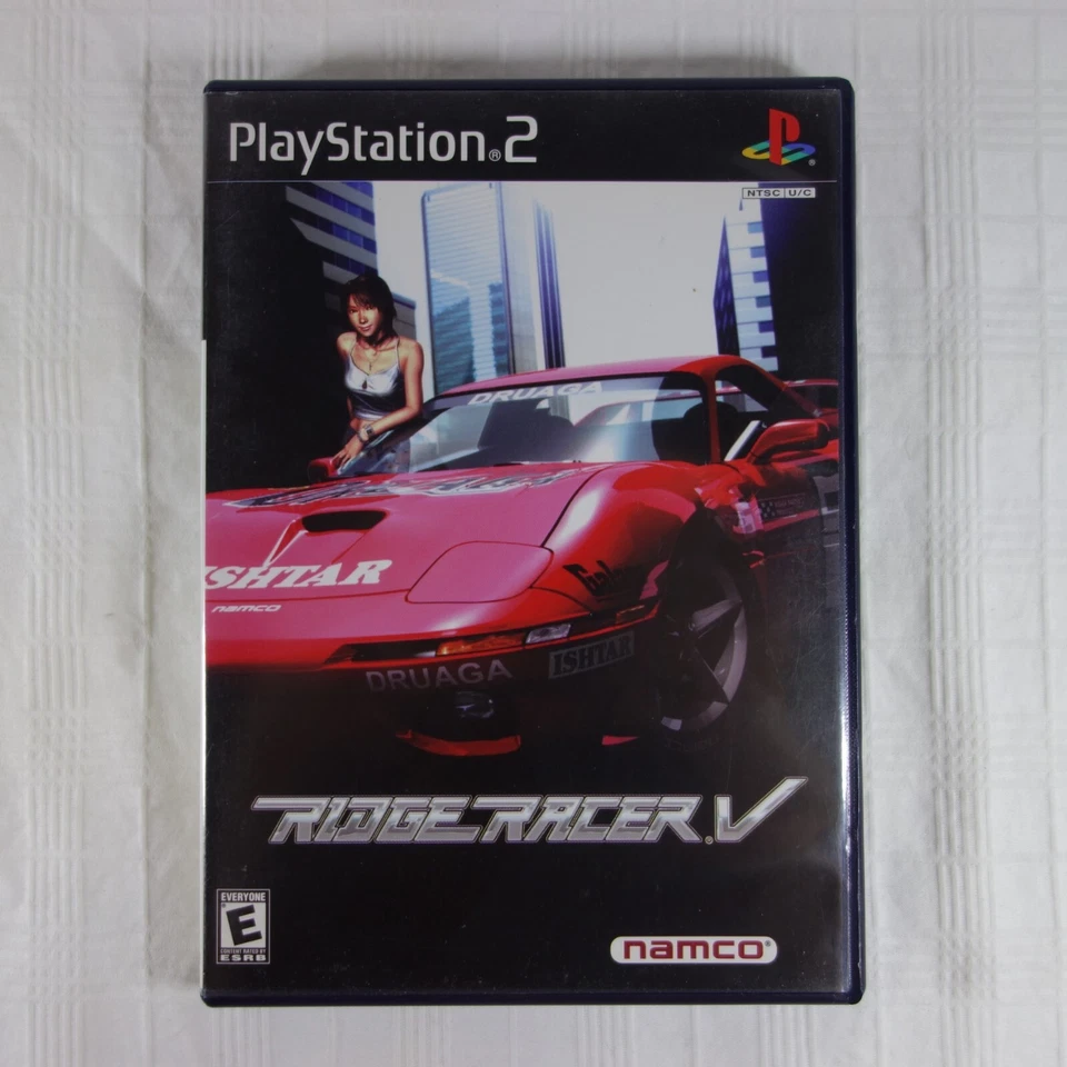 Racing PS2 - 2 Complete Games - DT Racer & Ridge Racer V - Black Label - WORKS - Image 2 of 4