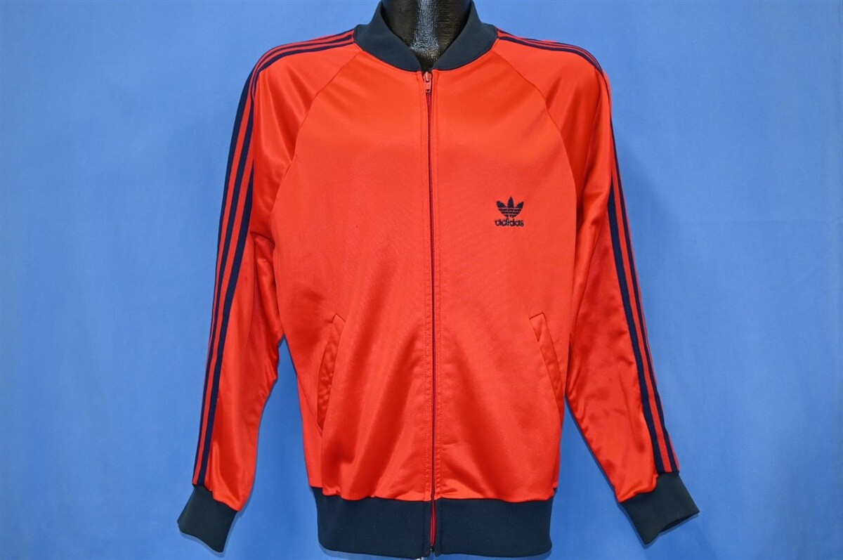 vtg 80s ADIDAS RED BLACK ATP TREFOIL THREE STRIPE ZIP UP vtg 80s ADIDAS RED BLACK ATP TREFOIL THREE STRIPE ZIP UP