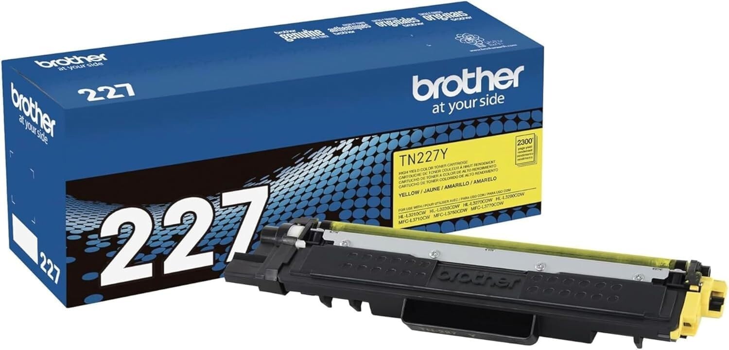 Brother TN227Y High Yield Toner Cartridge - Yellow