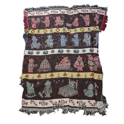 Crown Crafts Christmas Tapestry Blanket Size 50X60