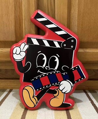 Movie Clapper Sign Popcorn Theater TV Movie Room Cinema Vintage Style Wall Decor